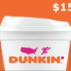 Dunkin Donuts $15 Gift Card US