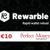 Rewarble Perfect Money EUR 10 Gift Card