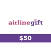 AirlineGift $50 Gift Card CA