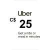 Uber C$25 CA Gift Card