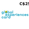 The Global Experiences Card C$25 Gift Card CA