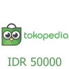 Tokopedia 50000 IDR Gift Card ID