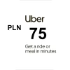 Uber PLN 75 Gift Card PL