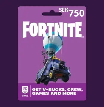 Fortnite SEK 750 PC Epic Games Gift Card SE