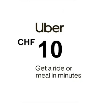 Uber 10 CHF CH Gift Card