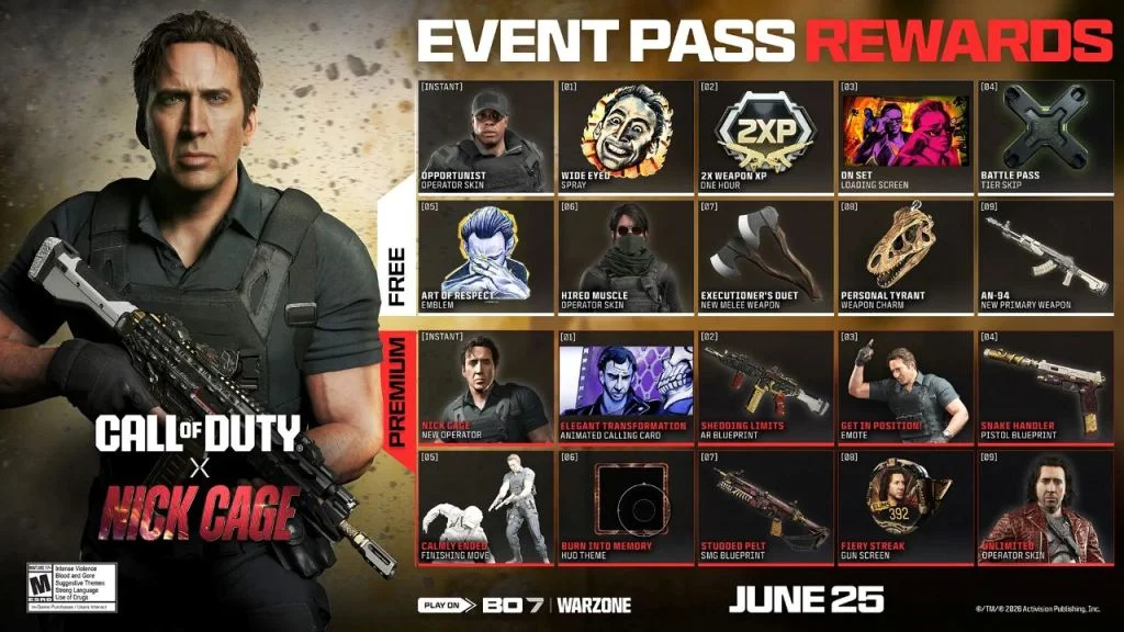 Call of Duty Season 4 Reloaded 2026 : jouer Nicolas Cage et tout savoir