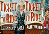 Ticket to Ride: Switzerland DLC + Legendary Asia DLC Steam CD Key