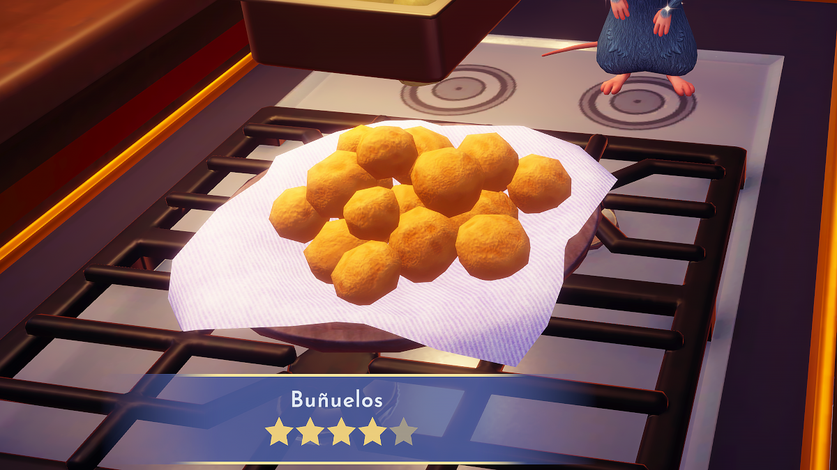 TuniGamers – Buñuelos Disney Dreamlight Valley : comment préparer cette recette 4 étoiles ?
