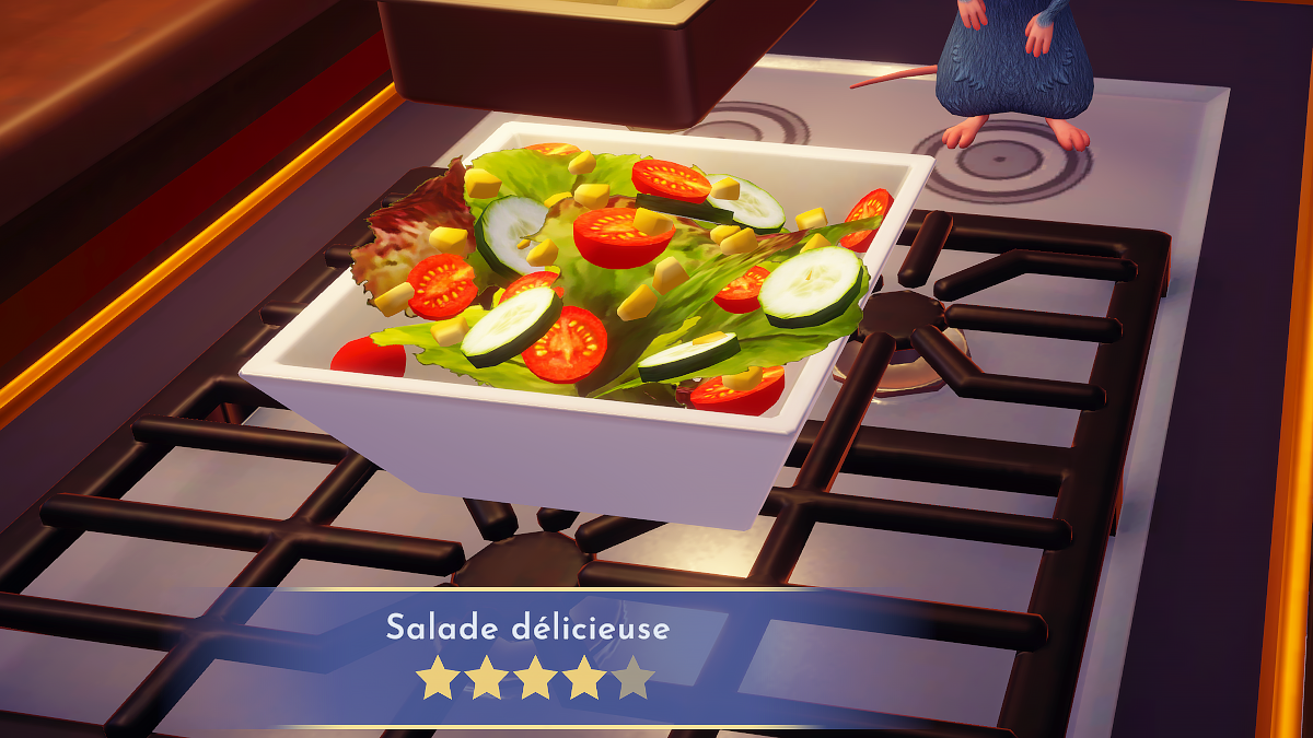 TuniGamers – Salade délicieuse Disney Dreamlight Valley : comment préparer cette recette 4 étoiles ?