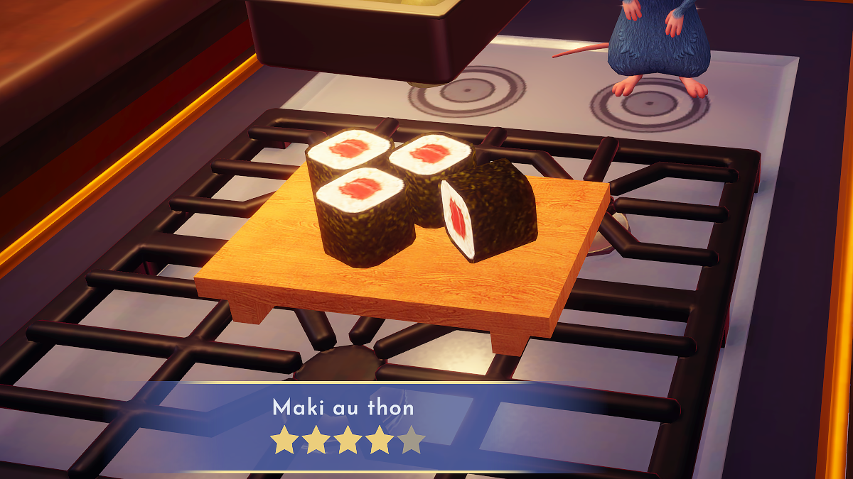 TuniGaming – Maki au thon Disney Dreamlight Valley : comment préparer cette recette 4 étoiles ?