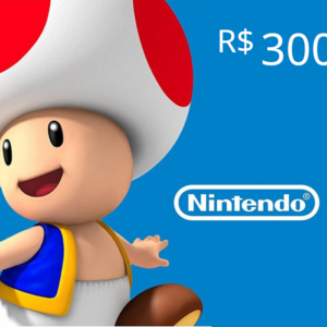 Nintendo eShop Prepaid Card R$300 BR Key