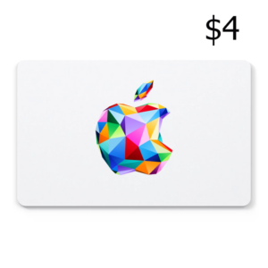 Apple $4 Gift Card US