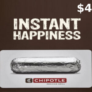 Chipotle $4 Gift Card US