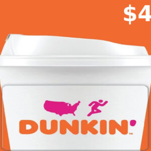 Dunkin Donuts $4 Gift Card US