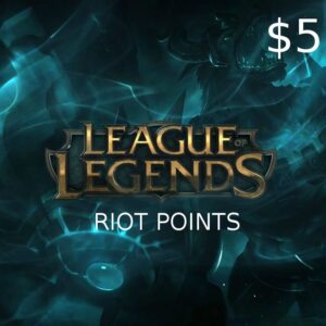 League of Legends 5 USD Prepaid RP Card LAS/LAN Server
