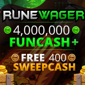 Runewager 4000000 Fun Cash + FREE 400 Sweep Cash