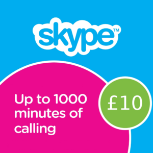 Skype Credit £10 UK Prepaid Card