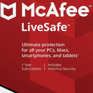 McAfee LiveSafe 2022 EN/RU Languages Only Key (1 Year / Unlimited Devices)