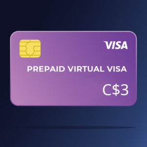Prepaid Virtual VISA C$3 CA