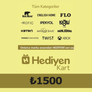 Hediyen KART - All Access ₺1500 Gift Card TR
