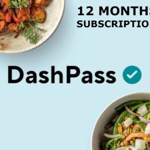 DoorDash DashPass 12 Months Subscription Card US