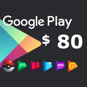 Google Play USD 80 Gift Card US
