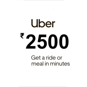 Uber ₹2500 IN Gift Card