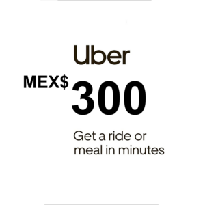 Uber MEX$300 MX Gift Card