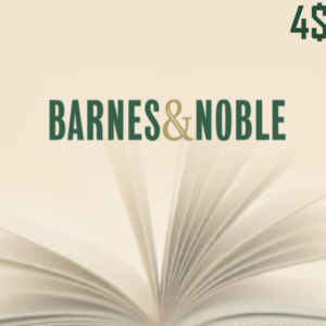 Barnes and Noble $4 Gift Card US