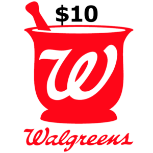 Walgreens $10 Gift Card US